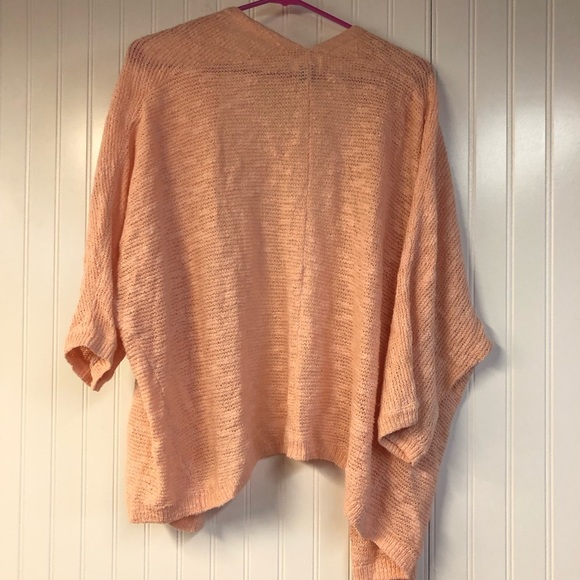 Old Navy Peach Open-Front Women's Cardigan Sweater XL Lightweight Open Knit - Picture 4 of 4